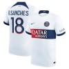 Camiseta de fútbol Paris Saint-Germain R.Sanches 18 Segunda Equipación 23-24 - Hombre